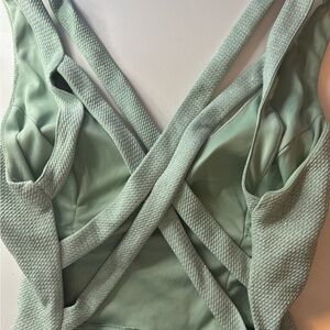 Mint Green Crisscross prom dress